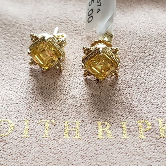 Judith Ripka Jewelry - NWT JUDITH RIPKA ANGELICA14kY.GOLD W/1KY CANARY CZ